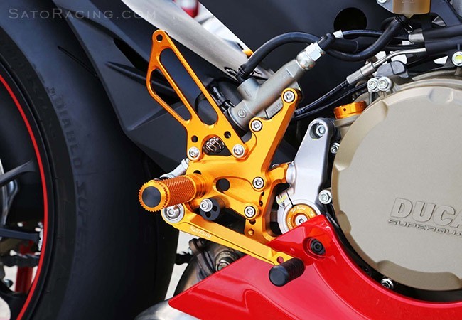 Sato Racing Ducati 899 1199 Panigale Rear Set Kit