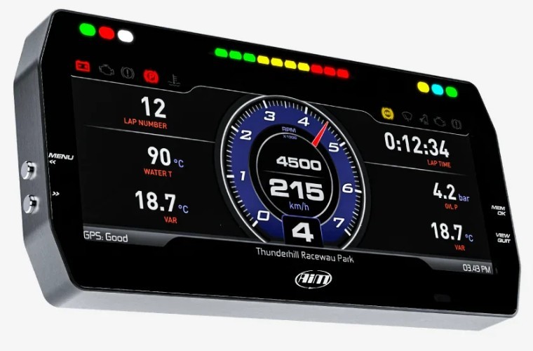 AIM Sports MXT 1.3 + GPS09c | 10" Color TFT Dash Logger GPS