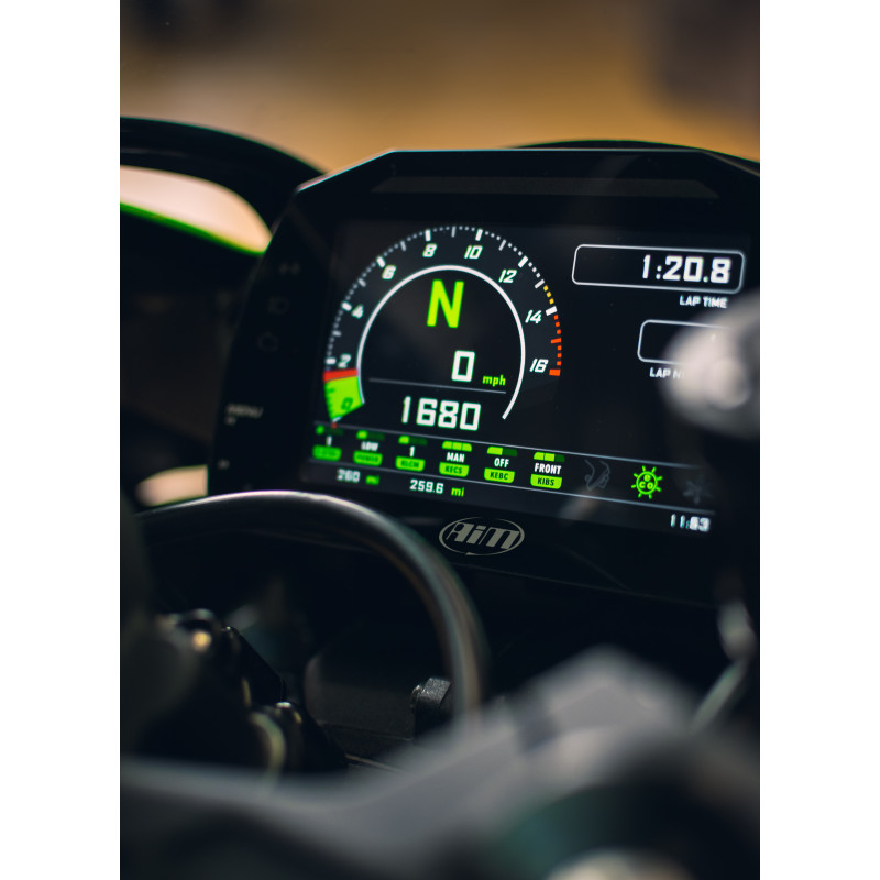 AIM Sports MXK10 Plug & Play Dash Logger - 2011-15 Kawasaki ZX-10R
