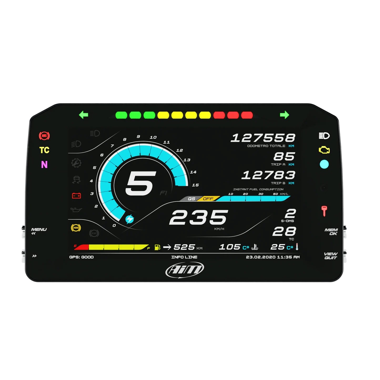専用1 AIM Sports MXPS Plug & Play Dash Logger - 2017-2022 Suzuki GSX
