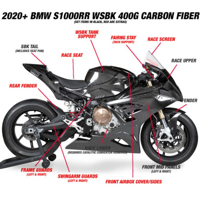 AP Carbon Line - Race Windscreen (Clear) - 2020-21 BMW S1000RR AP Carbon Line - Race Windscreen (Clear) - 2020-21 BMW S1000RR