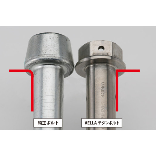 Aella Titanium Caliper Bolts for Ducati (M10x55 - Pitch 1.25) - Ducati Panigale V4