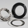 Aella Large Hub One Titanium Nut & Aluminum Taper Cone Set (Rear Axle) - Ducati Panigale V4