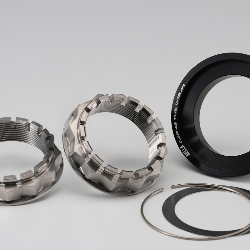 Aella Large Hub Two Titanium Nuts & Aluminum Taper Cone Set (Rear