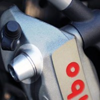 Aella Titanium Washer/Brake Mount For Brembo Radial Calipers - Ducati Panigale V4