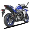 Akrapovic Racing Carbon Fiber Slip-On Exhaust - Yamaha YZF-R3 2015-2018
