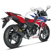Akrapovic Racing Carbon Fiber Slip On Muffler 14-16 Honda CBR300R Akrapovic Racing Carbon Fiber Slip On Muffler 14-16 Honda CBR300R