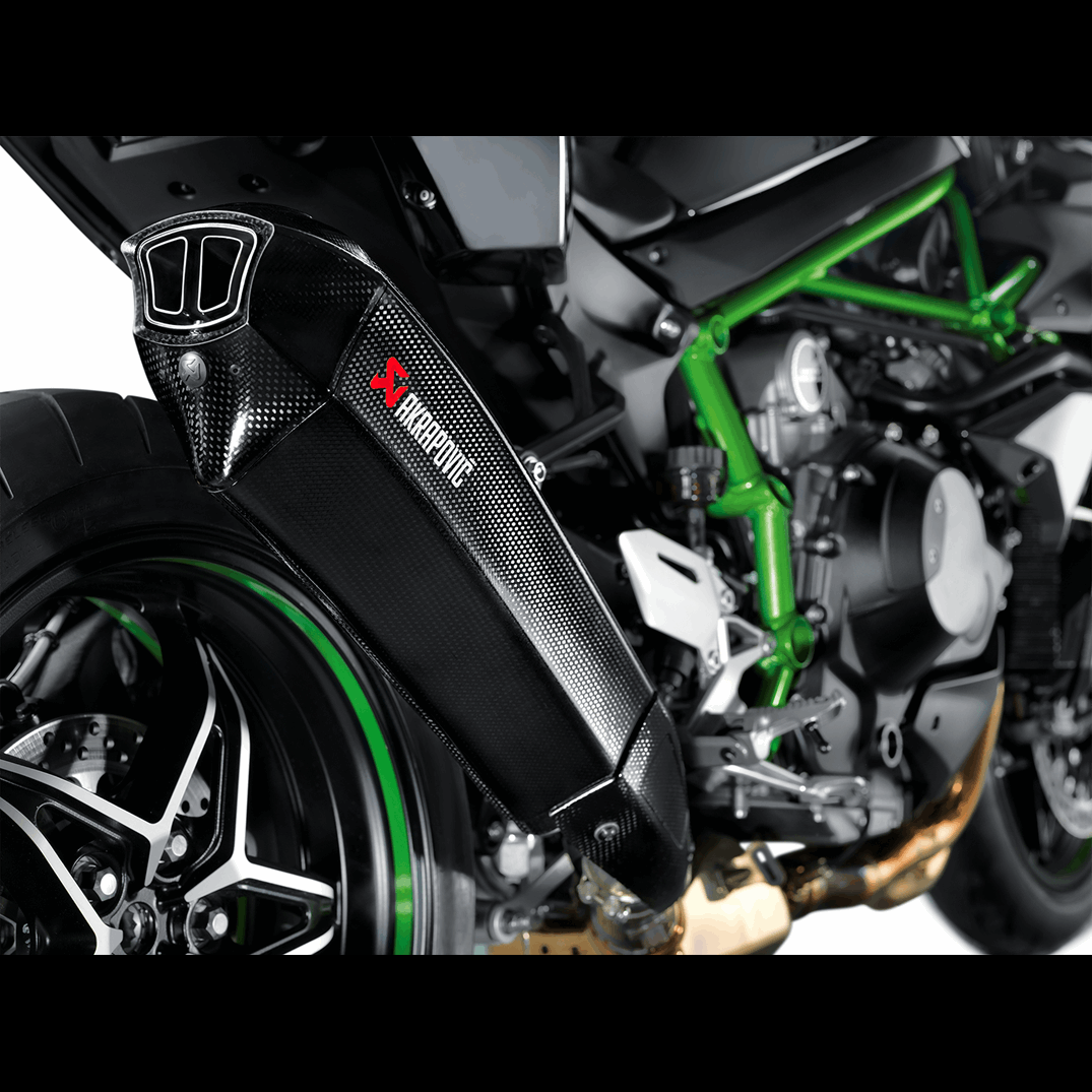 Akrapovic Racing Carbon Fiber Slip On 15-17 Kawasaki Ninja H2