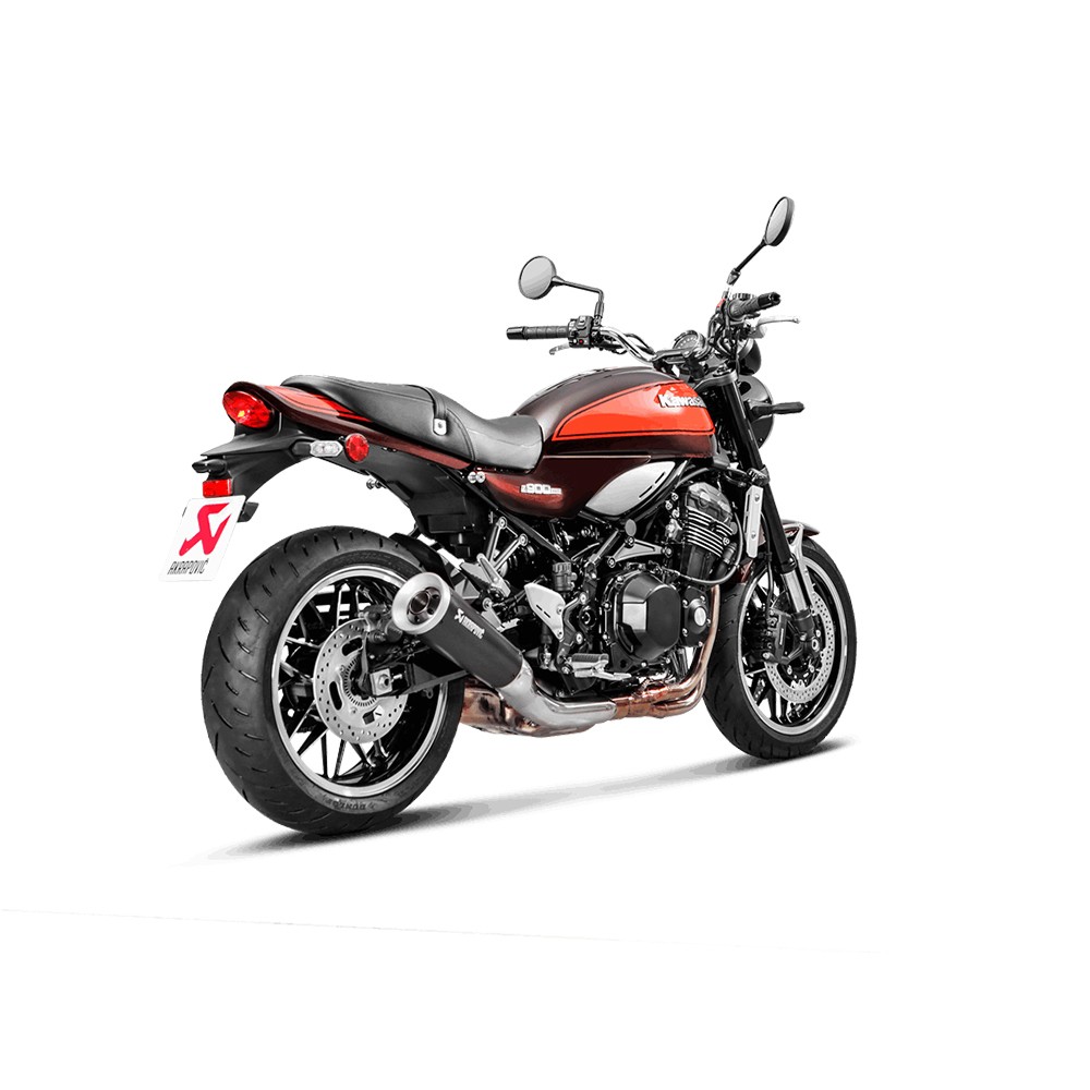 Akrapovic Racing Street Legal Black Titanium Slip On Muffler 2018 Kawasaki  Z900RS / Cafe