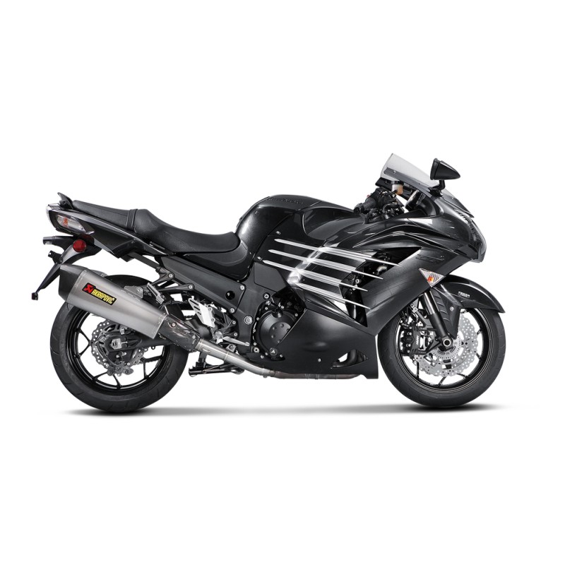 Akrapovic "Racing Line" Titanium Slip-On Mufflers for 2012-2020, 2022 Kawasaki Ninja ZX-14R Akrapovic "Racing Line" Titanium Slip-On Mufflers for 2012-2020, 2022 Kawasaki Ninja ZX-14R