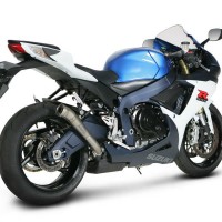 Akrapovic Racing Megaphone Titanium Slip-On Exhaust 11-18 GSX-R600 Akrapovic Racing Megaphone Titanium Slip-On Exhaust 11-18 GSX-R600