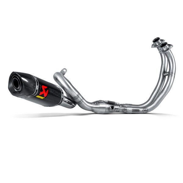 Akrapovic Racing Full Exhaust System with Carbon Fiber Muffler 15-18 Yamaha FZ-07