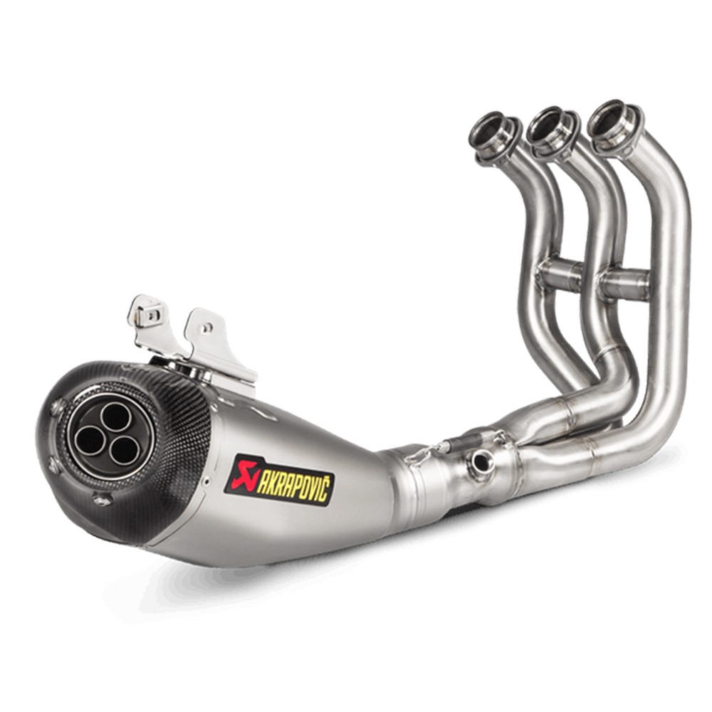 Akrapovic 'Racing Line' Full Exhaust System with Carbon Fiber End Cap 1418 Yamaha FZ09