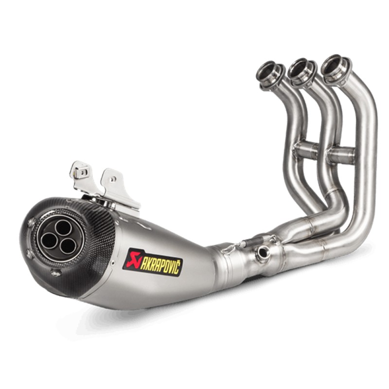 Akrapovic 'Racing Line' Full Exhaust System with Carbon Fiber End Cap 14-18 Yamaha FZ-09