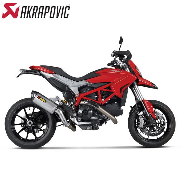 Akrapovic Racing Titanium Link PIpe 13-14 Ducati Hypermotard 800
