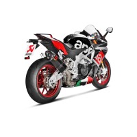 Akrapovic Racing Carbon Fiber Slip-On Muffler - Aprilia RSV4 2015-2016 Akrapovic Racing Carbon Fiber Slip-On Muffler - Aprilia RSV4 2015-2016