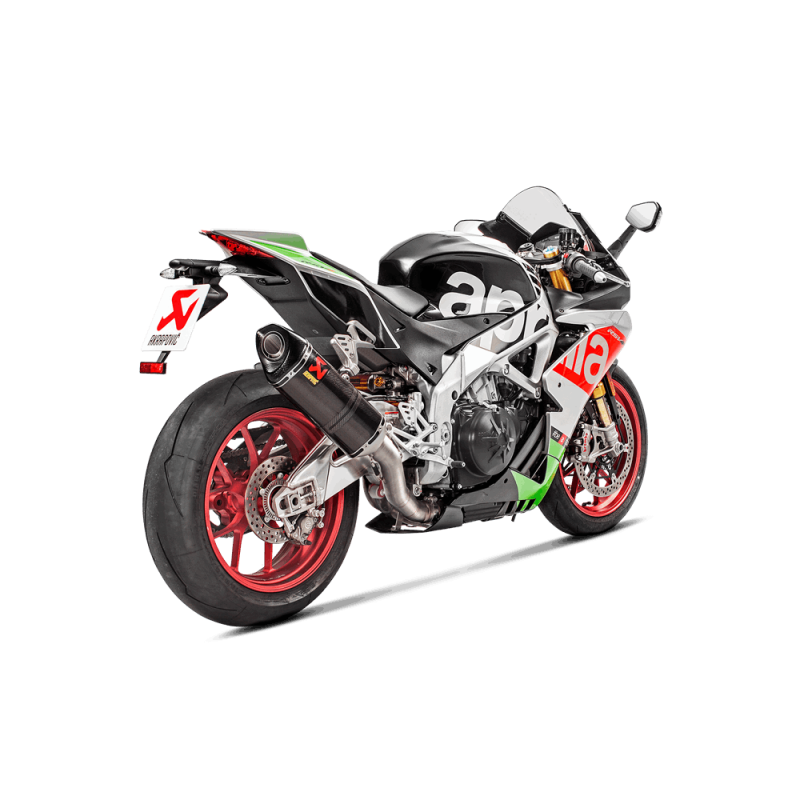 Akrapovic Racing Carbon Fiber Slip-On Muffler - Aprilia RSV4 2017-2018 Akrapovic Racing Carbon Fiber Slip-On Muffler - Aprilia RSV4 2017-2018