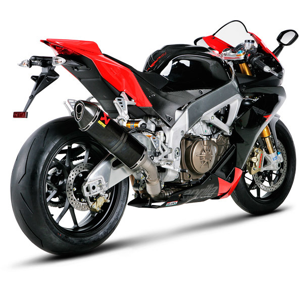 Akrapovic Racing Carbon Fiber Slip-On Muffler - Aprilia RSV4 2009-2014