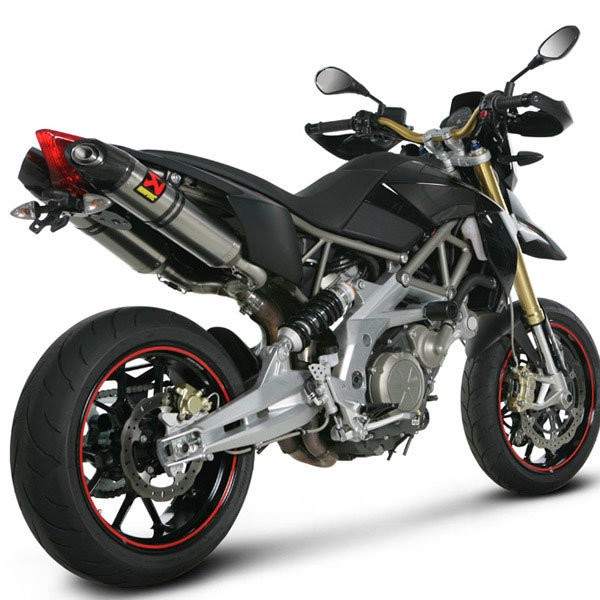Akrapovic Racing Titanium Slip-On Mufflers - Aprilia Dorsoduro 2008-2015
