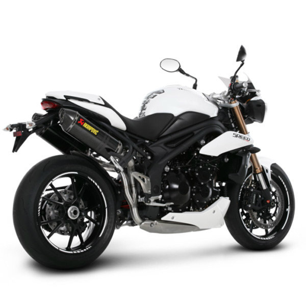 Akrapovic Racing Carbon Fiber Slip-On Mufflers - Triumph Speed Triple R 2011-2015