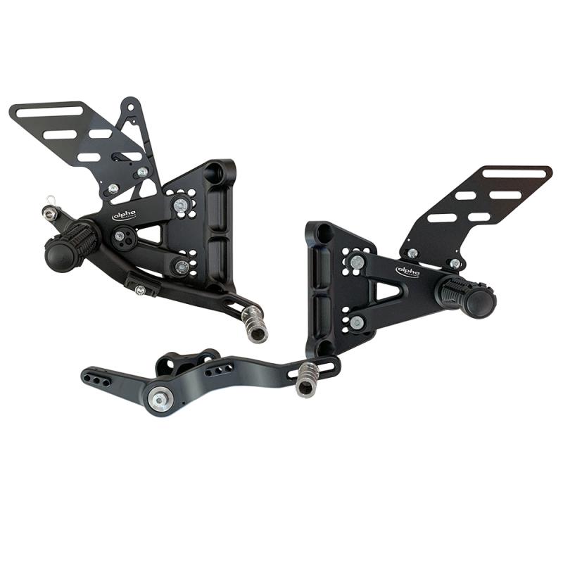 Alpha Racing World Superbike Rearsets Kit - K67 / K66 S1000RR / M1000RR 2019+