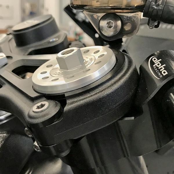 Alpha Racing Clamps for OEM Top Triples (for use w/ aftermarket clip ons) 2019-2020 BMW S1000RR (-2020 US model)