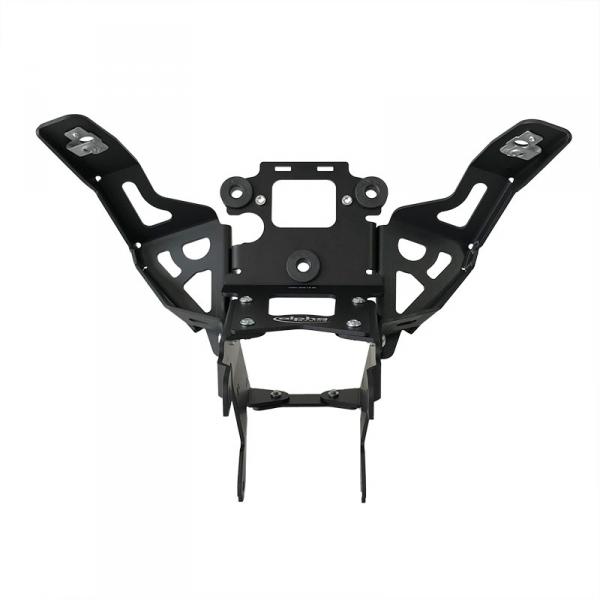 Alpha Racing Aluminum Upper Fairing Stay / Dash Holder (MoTec gauges) 2019-2020 BMW S1000RR (-2020 US model)
