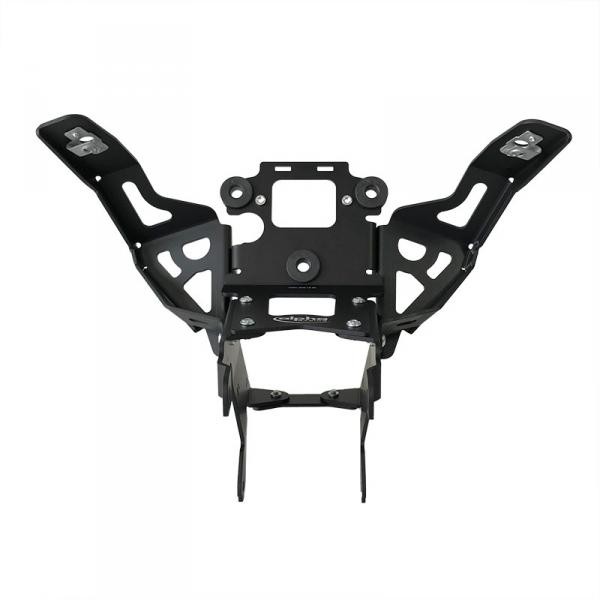 Alpha Racing Aluminum Upper Fairing Stay / Dash Holder (MoTec gauges) 2019-2020 BMW S1000RR (-2020 US model)