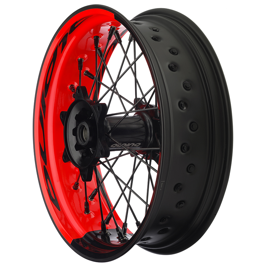 Alpina STS2 Tubeless Bicolor Custom Spoke Supermoto Wheels Honda