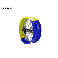 Alpina STS2 Tubeless Bicolor Custom Spoke Supermoto Wheels Husqvarna FS 2014 - 2021