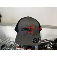 Superbike Unlimited FlexFit 110M Mesh Hat - Black / Red / Grey