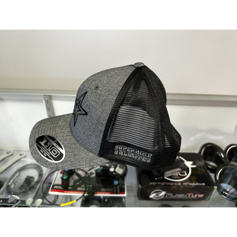 Superbike Unlimited FlexFit 110M Mesh Hat - Black / Heather