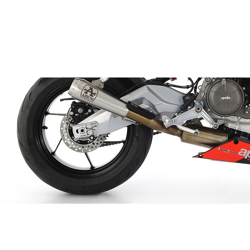 Arrow Competition "EVO" Full Titanium Exhaust System w/ Mesh End Cap - Aprilia RS660 / Tuono 660