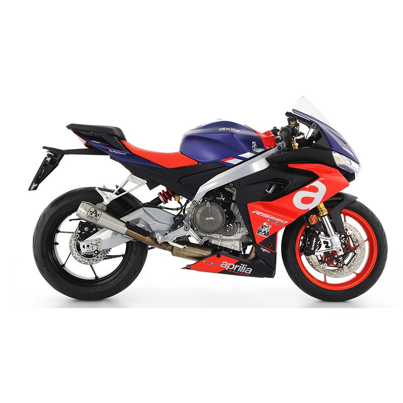 Arrow Competition "EVO" Full Titanium Exhaust System w/ Mesh End Cap - Aprilia RS660 / Tuono 660