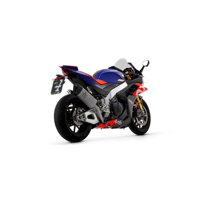 Arrow Pista Titanium Silencer w/ Titanium Link Pipe - 2021 / 2022 Aprilia RSV4 Factory 1100 Arrow Pista Titanium Silencer w/ Titanium Link Pipe - 2021 / 2022 Aprilia RSV4 Factory 1100
