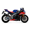 Arrow Pista Titanium "Dark" Silencer w/ Titanium Link Pipe - 2021 / 2022 Aprilia RSV4 Factory 1100 Arrow Pista Titanium "Dark" Silencer w/ Titanium Link Pipe - 2021 / 2022 Aprilia RSV4 Factory 1100