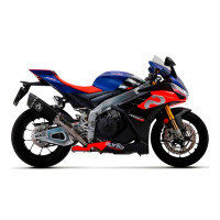 Arrow Pista Titanium "Dark" Silencer w/ Titanium Link Pipe - 2021-2025 Aprilia RSV4 Factory 1100 Arrow Pista Titanium "Dark" Silencer w/ Titanium Link Pipe - 2021-2025 Aprilia RSV4 Factory 1100