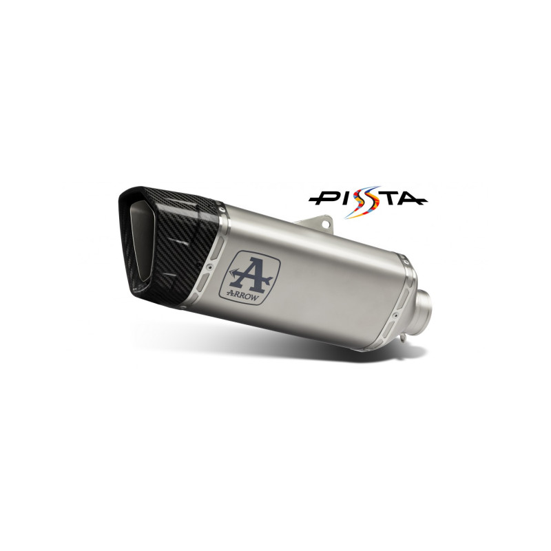 Arrow Pista Titanium Silencer w/ Titanium Link Pipe - 2021 / 2022 Aprilia RSV4 Factory 1100 Arrow Pista Titanium Silencer w/ Titanium Link Pipe - 2021 / 2022 Aprilia RSV4 Factory 1100