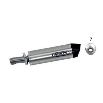 Arrow Maxi Race-Tech Aluminum "Dark" Silencer with Carbon End Cap - BMW R1200RT 2014-16 Arrow Maxi Race-Tech Aluminum "Dark" Silencer with Carbon End Cap - BMW R1200RT 2014-16