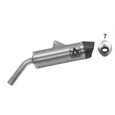 Arrow Maxi Race-Tech Aluminum "Dark" Silencer with Carbon End Cap - 2018-2020 BMW F 850 GS Arrow Maxi Race-Tech Aluminum "Dark" Silencer with Carbon End Cap - 2018-2020 BMW F 850 GS