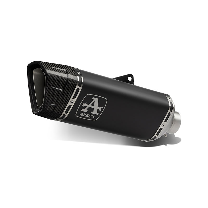 Arrow Pista Titanium "Dark" Silencer w/ Titanium Link Pipe - 2021 / 2022 Aprilia RSV4 Factory 1100 Arrow Pista Titanium "Dark" Silencer w/ Titanium Link Pipe - 2021 / 2022 Aprilia RSV4 Factory 1100