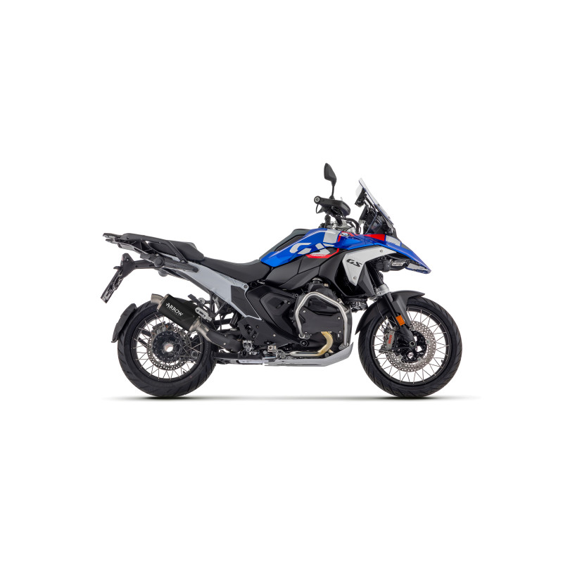 Arrow Indy Race EVO Aluminum DARK Silencer Exhaust w/ Steel end cap- BMW R 1300 GS (2024-2026)