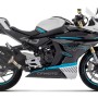 Arrow Indy Race EVO Aluminum DARK silencer exhaust with CF cap| CF Moto 450 NK / SR (2023-2024)