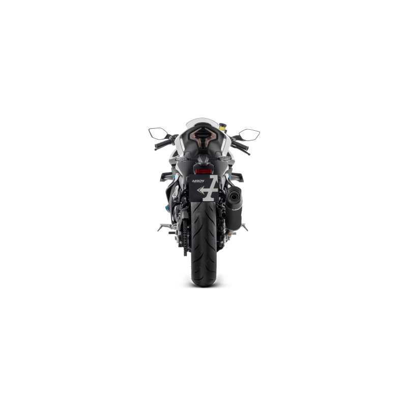 Arrow Indy Race EVO Aluminum DARK silencer exhaust with CF cap| CF Moto 450 NK / SR (2023-2024)