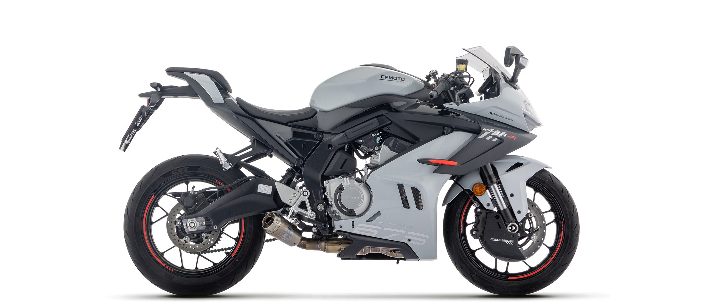 Arrow Full Exhaust System with Nichrom Pro-Race SIlencer | CF Moto 675 SR-R (2025) Arrow Full Exhaust System with Nichrom Pro-Race SIlencer | CF Moto 675 SR-R (2025)