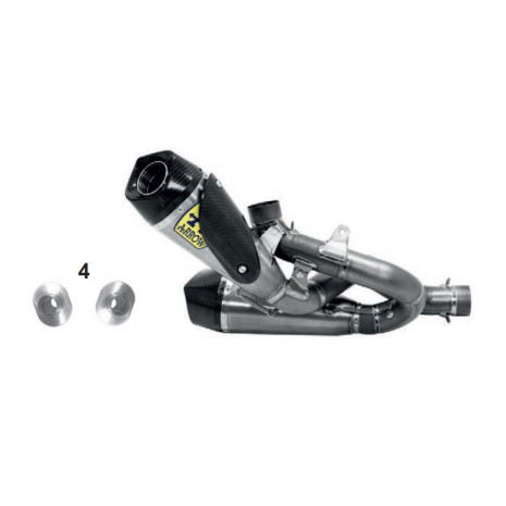 Arrow Titanium Works Silencers (Right and Left) with Stainless Steel Link Pipes - 2018-2023 Ducati Panigale V4 / Streetfighter V4
