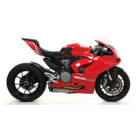 Arrow Titanium Works Silencers (Right & Left) with Carbon End Cap - 2020+ Ducati Panigale Streetfighter V2