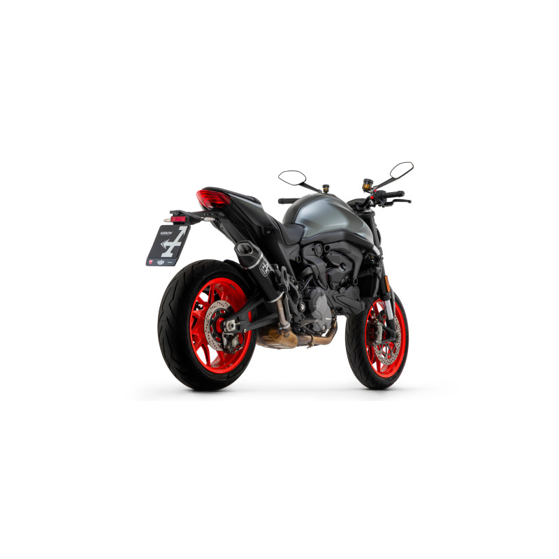 Arrow Indy Race Aluminum "DARK" Silencer with Carby End Cap Ducati Monster 937 / 2021 - 2022