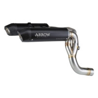 Arrow Racing DARK Titanium Round-Sil Racing Silencers (Left + Right) | Ducati | Hypermotard V2 / SP (2026)
