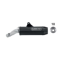 Arrow Rebel Silencer with Carbon Fiber End Cap - 2020 Honda CMX 500 Rebel 